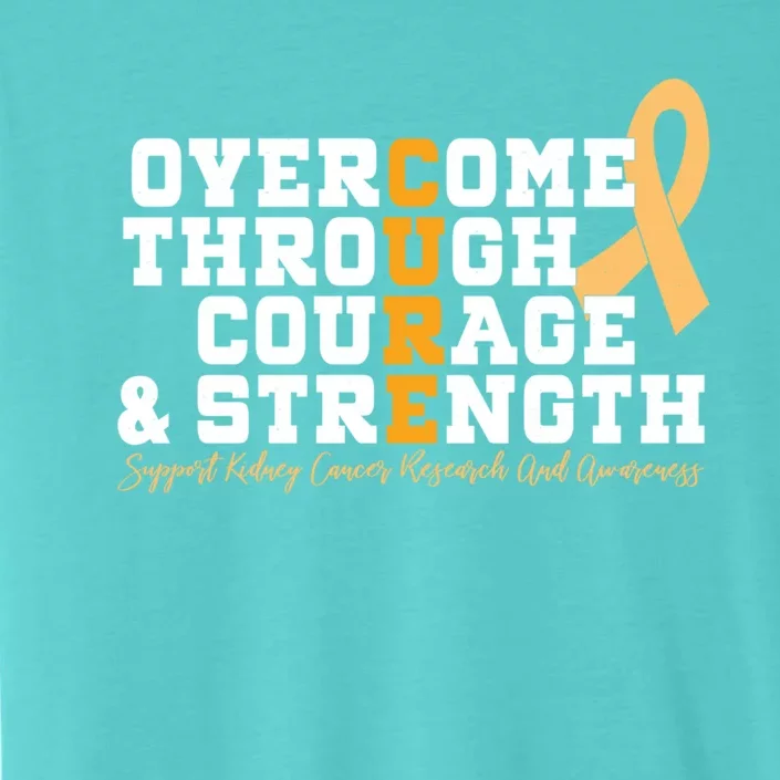 Overcome Ney Cancer Orange Ribbon Event March Gift ChromaSoft Performance T-Shirt