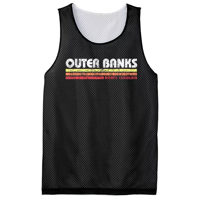 Obx North Carolina Nc Retro Vintage Souvenir Mesh Reversible Basketball Jersey Tank