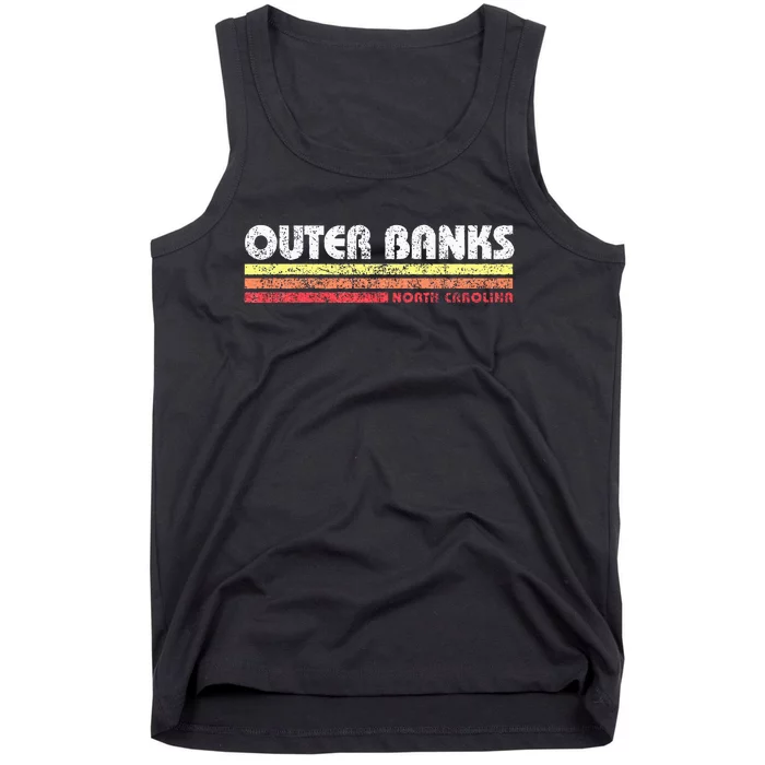 Obx North Carolina Nc Retro Vintage Souvenir Tank Top