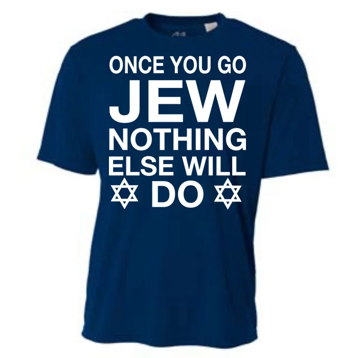 Once You Go Jew Hanukkah Cooling Performance Crew T-Shirt