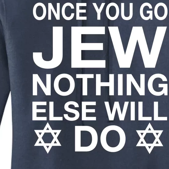 Once You Go Jew Hanukkah Women's Pullover Hoodie