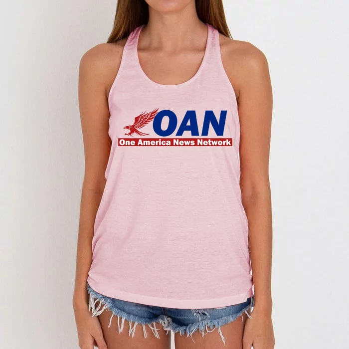 One America News Network OAN Classic Women's Knotted Racerback Tank