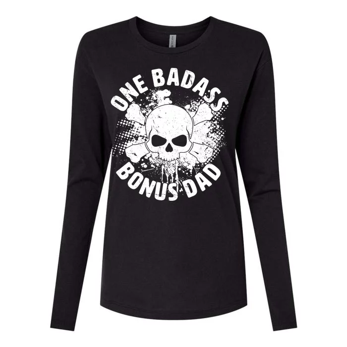 One Badass Bonus Dad Womens Cotton Relaxed Long Sleeve T-Shirt