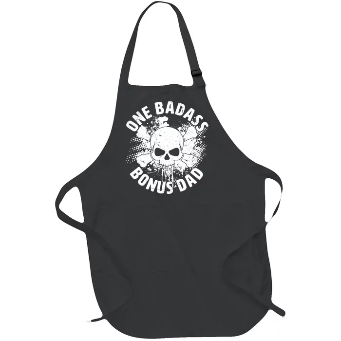 One Badass Bonus Dad Full-Length Apron With Pocket