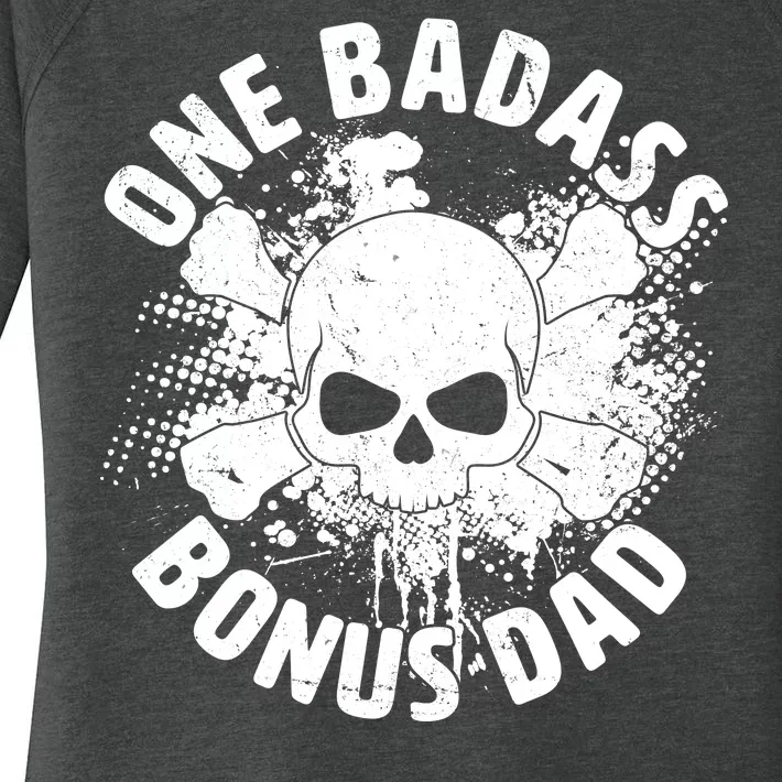 One Badass Bonus Dad Women's Perfect Tri Tunic Long Sleeve Shirt