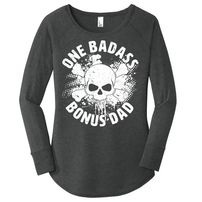 One Badass Bonus Dad Women's Perfect Tri Tunic Long Sleeve Shirt