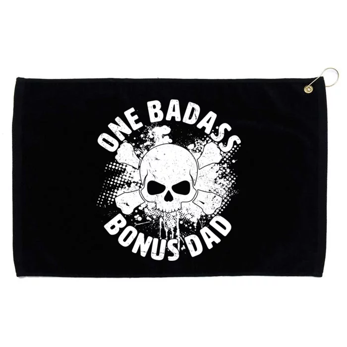 One Badass Bonus Dad Grommeted Golf Towel