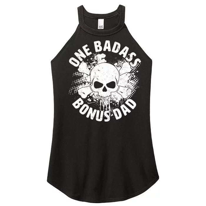 One Badass Bonus Dad Women’s Perfect Tri Rocker Tank