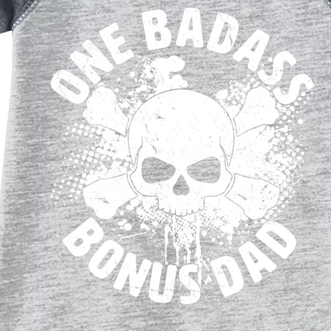 One Badass Bonus Dad Infant Baby Jersey Bodysuit