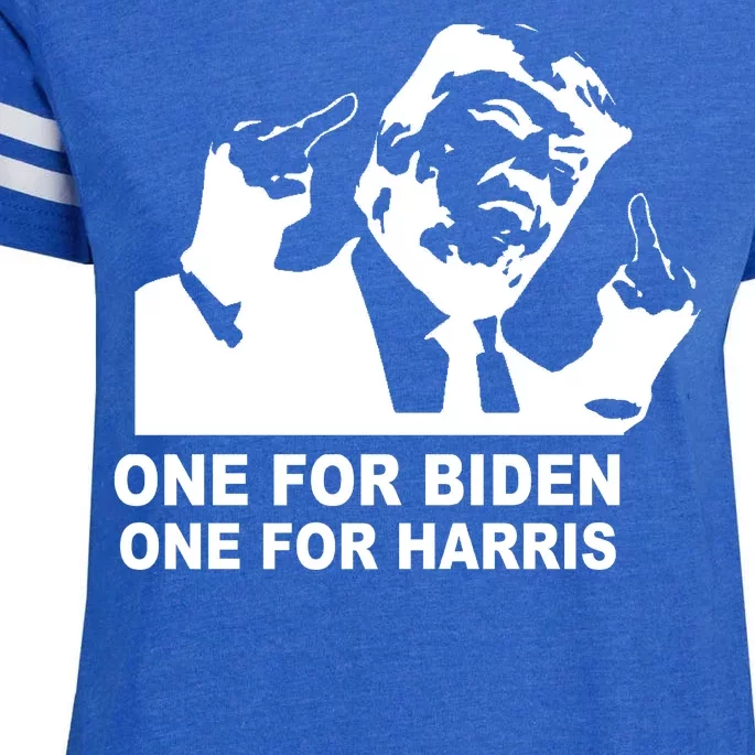 One For Biden One For Harris Pro Trump Enza Ladies Jersey Football T-Shirt