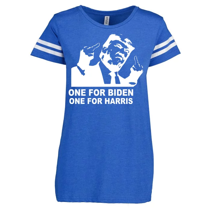 One For Biden One For Harris Pro Trump Enza Ladies Jersey Football T-Shirt