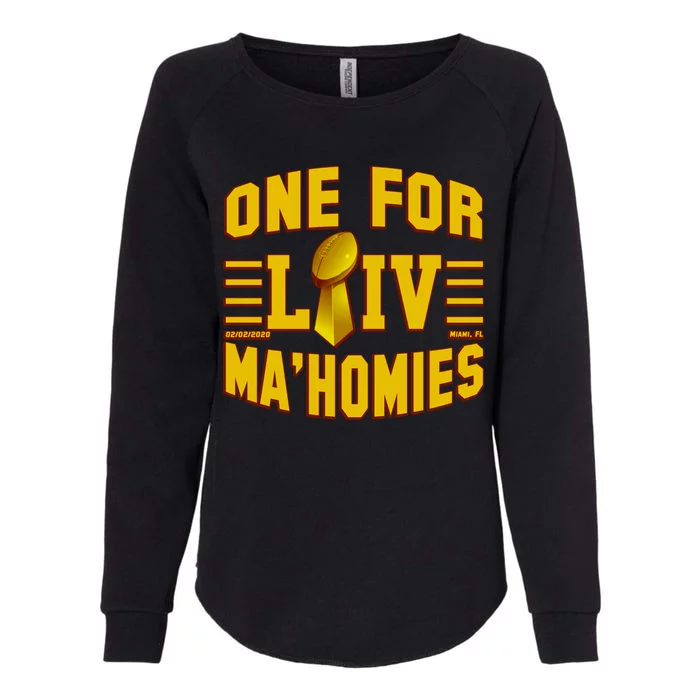 One For Ma'Homies LIV Champ Kansas City Football Womens California Wash Sweatshirt