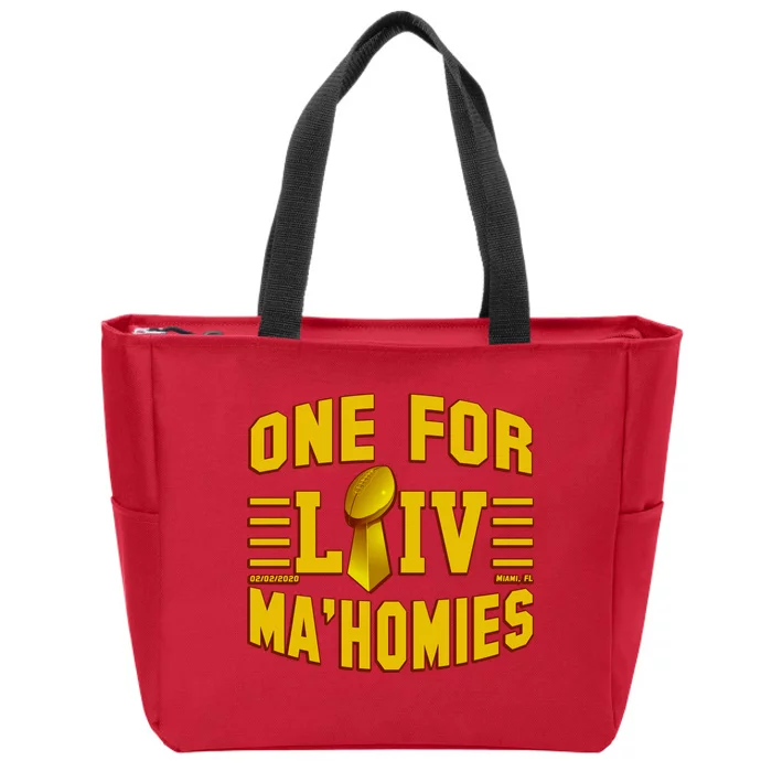 One For Ma'Homies LIV Champ Kansas City Football Zip Tote Bag