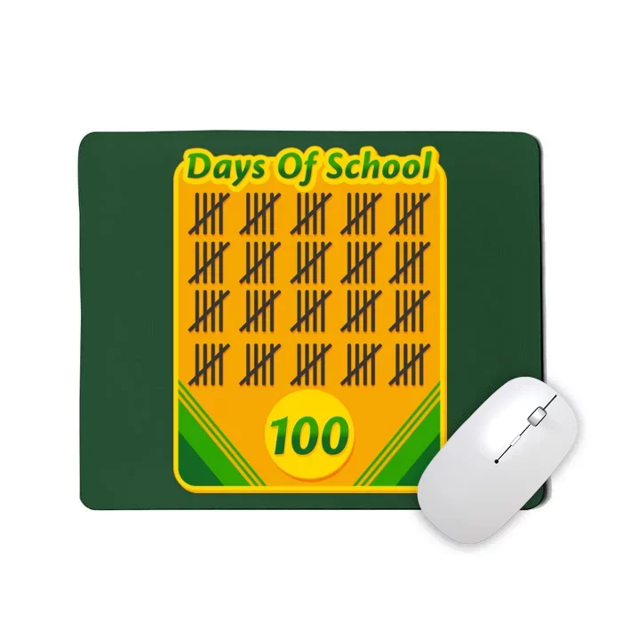 One Hundred Days Of School Crayons Mousepad