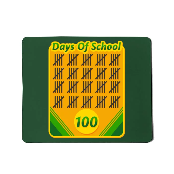 One Hundred Days Of School Crayons Mousepad