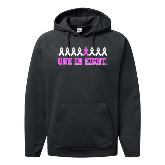 One In Eight Breast Cancer Awareness Performance Fleece Hoodie