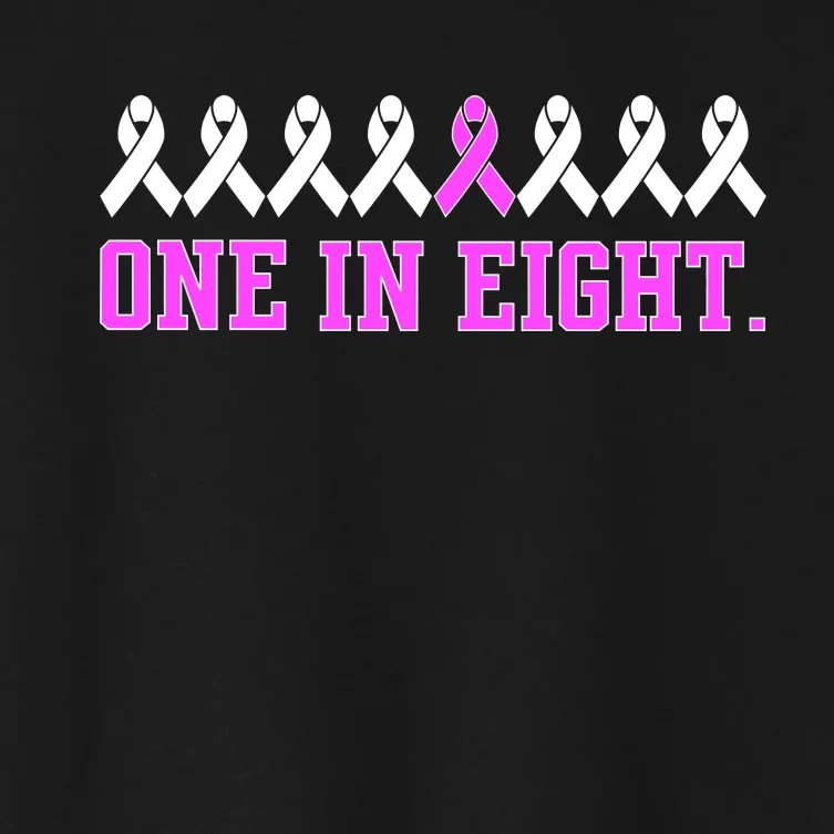 One In Eight Breast Cancer Awareness Women's Crop Top Tee