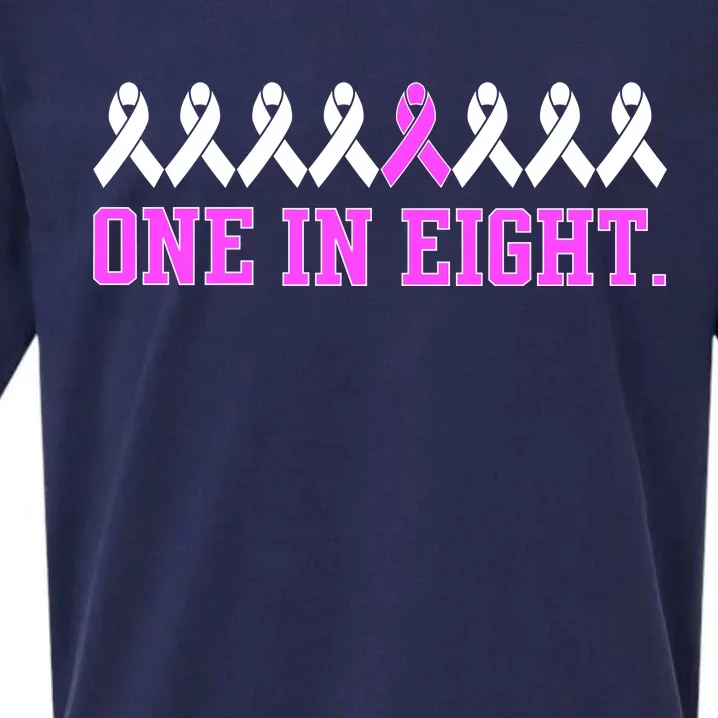 One In Eight Breast Cancer Awareness Sueded Cloud Jersey T-Shirt