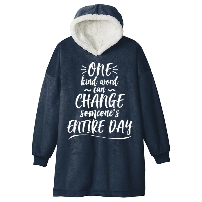 One Kind Word Anti Bullying Hooded Wearable Blanket