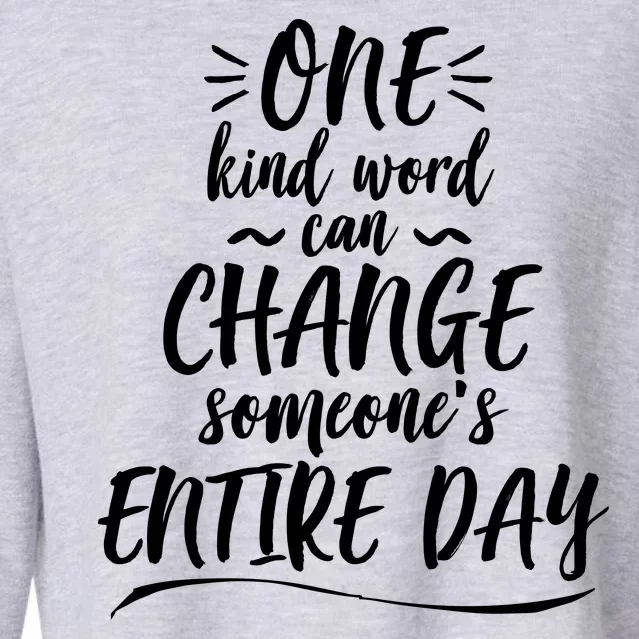 One Kind Word Anti Bullying Cropped Pullover Crew