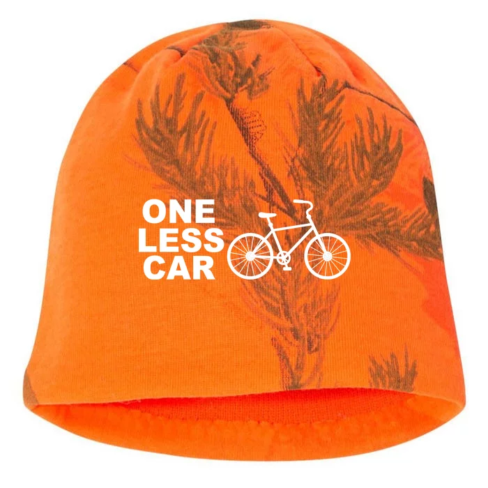 One Less Car Funny Cycling Kati - Camo Knit Beanie