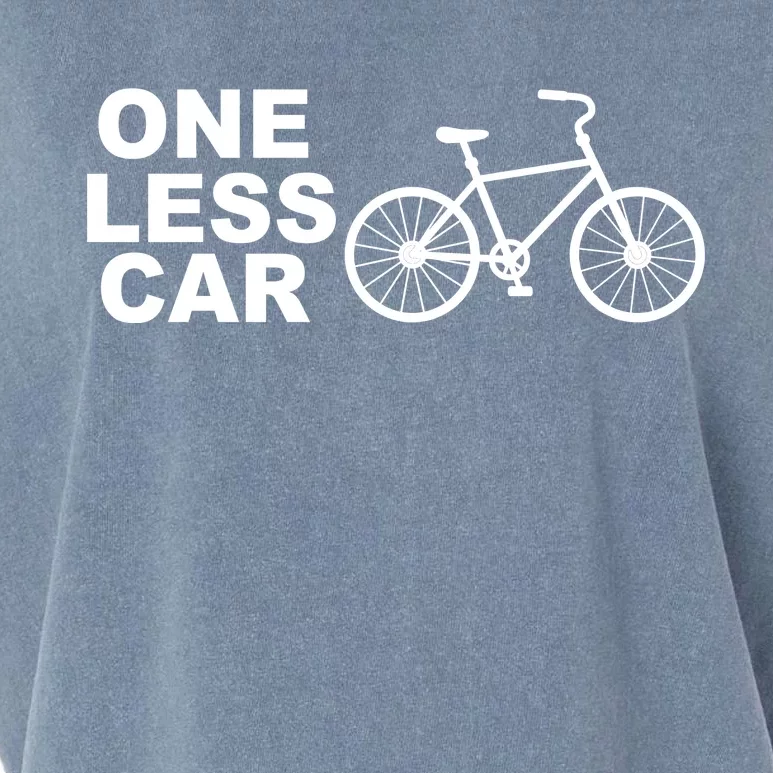 One Less Car Funny Cycling Garment-Dyed Women's Muscle Tee