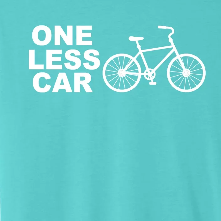 One Less Car Funny Cycling ChromaSoft Performance T-Shirt