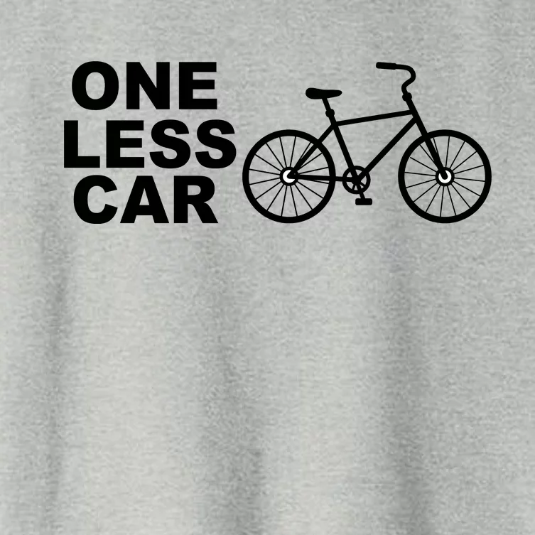 One Less Car Funny Cycling Women's Crop Top Tee