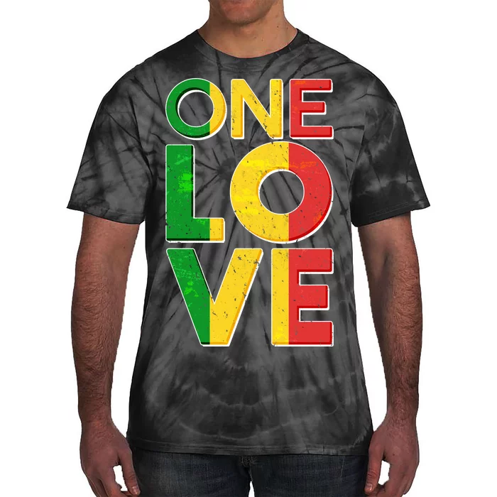 One Love African Colors Tie-Dye T-Shirt