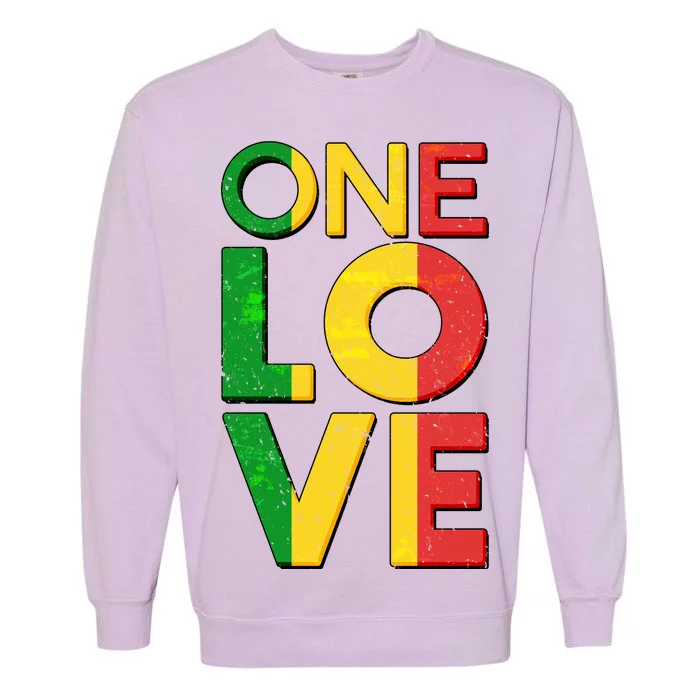 One Love African Colors Garment-Dyed Sweatshirt