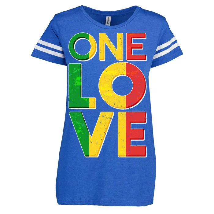 One Love African Colors Enza Ladies Jersey Football T-Shirt