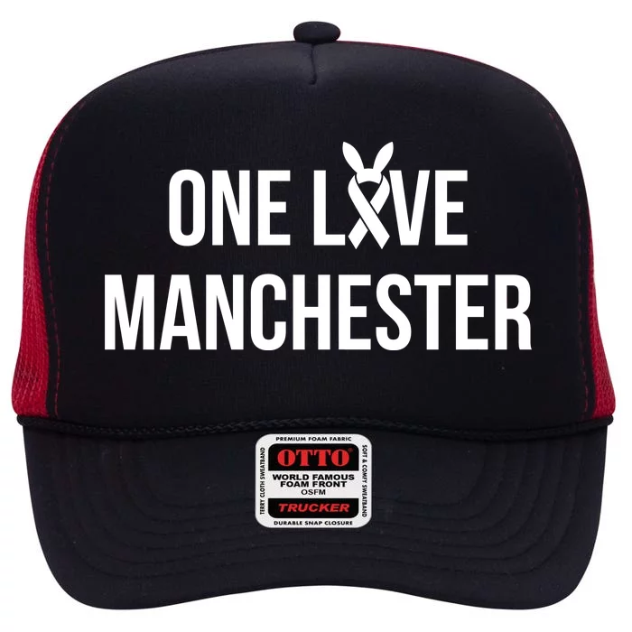 One Love Manchester United High Crown Mesh Trucker Hat