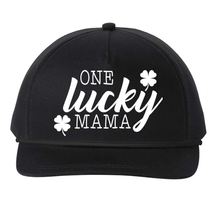 One Lucky Mama Snapback Five-Panel Rope Hat