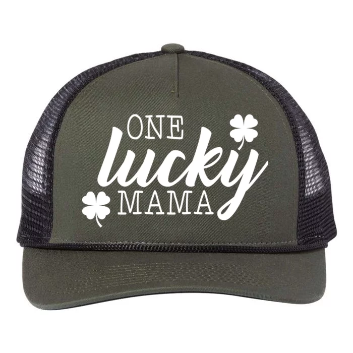 One Lucky Mama Retro Rope Trucker Hat Cap