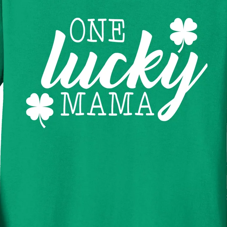 One Lucky Mama Kids Long Sleeve Shirt