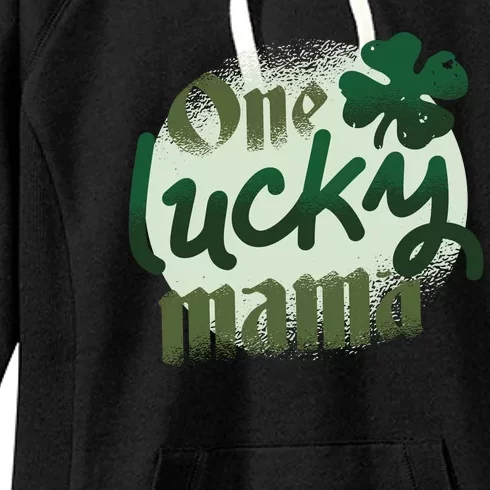 One Lucky Mama Irish Clover Women's Fleece Hoodie