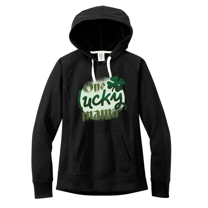 One Lucky Mama Irish Clover Women's Fleece Hoodie