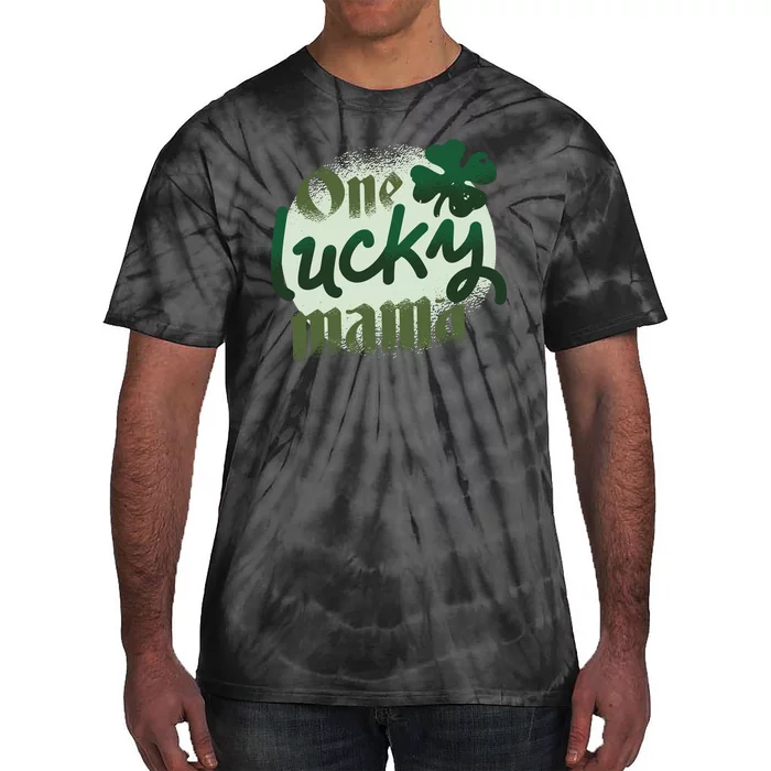 One Lucky Mama Irish Clover Tie-Dye T-Shirt