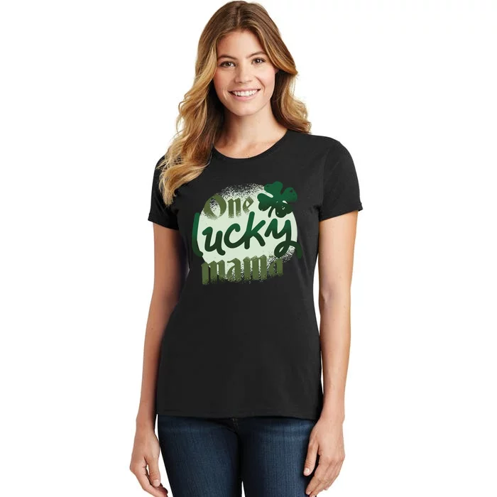 One Lucky Mama Irish Clover Women's T-Shirt