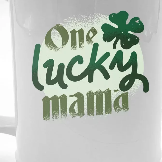 One Lucky Mama Irish Clover Front & Back Beer Stein