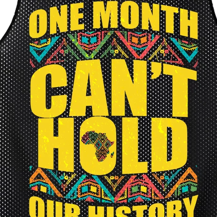 One Month Can't Hold Our History Mesh Reversible Basketball Jersey Tank