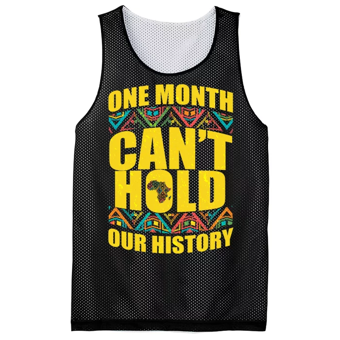 One Month Can't Hold Our History Mesh Reversible Basketball Jersey Tank