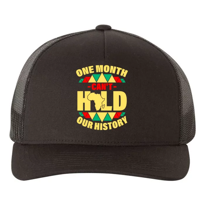 One Month Can't Hold Our History Africa Pride Yupoong Adult 5-Panel Trucker Hat