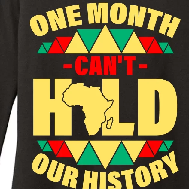 One Month Can't Hold Our History Africa Pride Womens CVC Long Sleeve Shirt