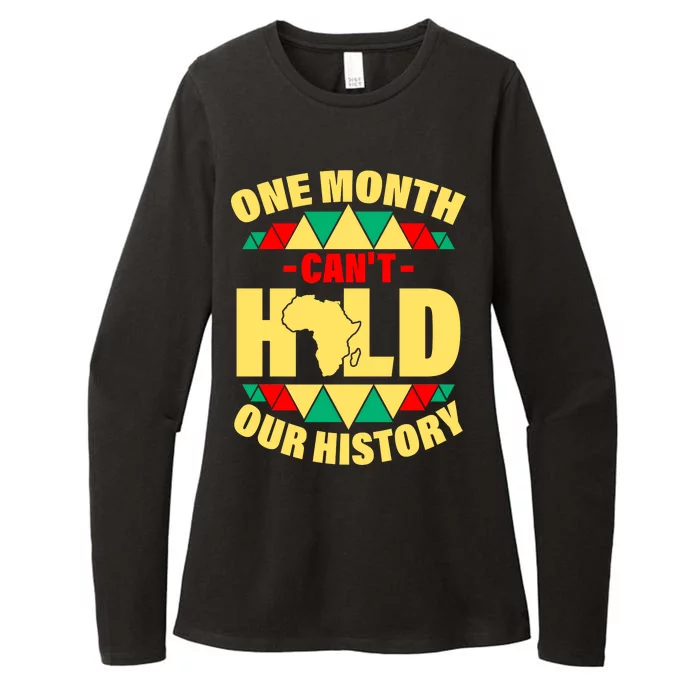 One Month Can't Hold Our History Africa Pride Womens CVC Long Sleeve Shirt