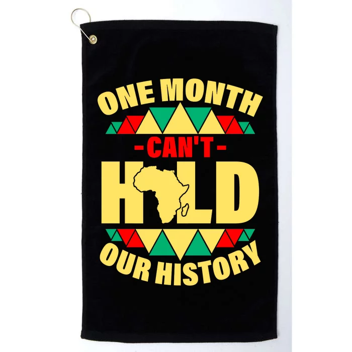 One Month Can't Hold Our History Africa Pride Platinum Collection Golf Towel