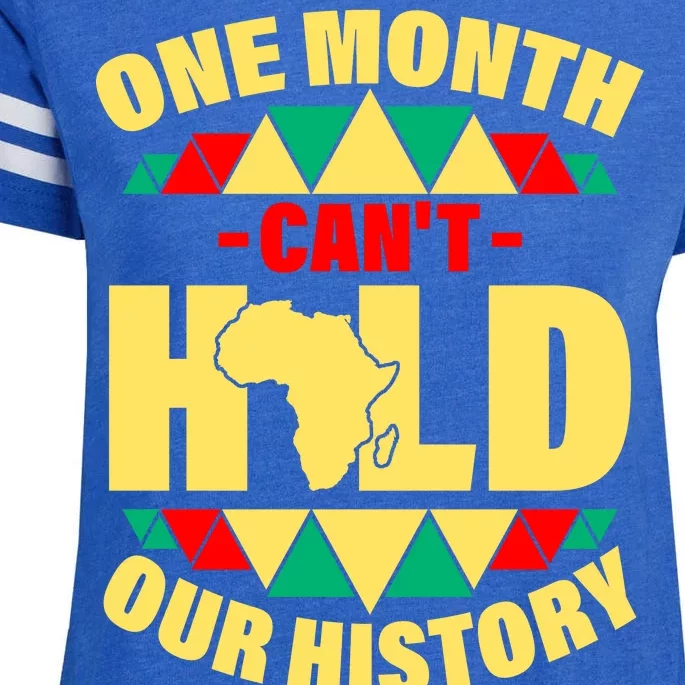 One Month Can't Hold Our History Africa Pride Enza Ladies Jersey Football T-Shirt