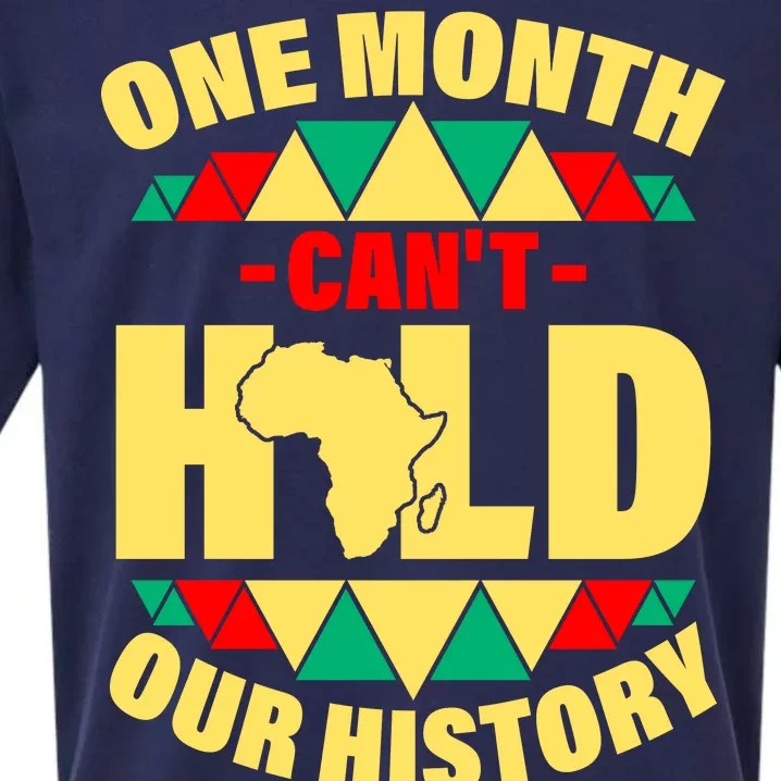 One Month Can't Hold Our History Africa Pride Sueded Cloud Jersey T-Shirt