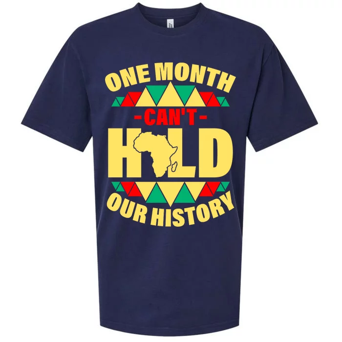 One Month Can't Hold Our History Africa Pride Sueded Cloud Jersey T-Shirt