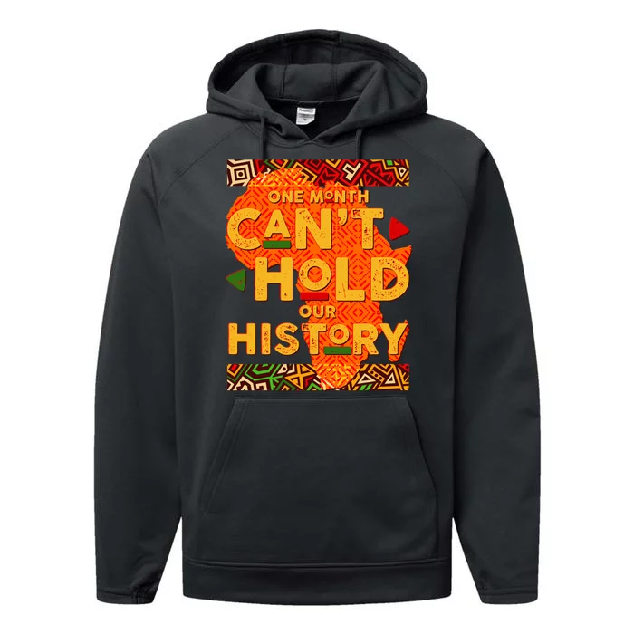 One Month Can't Hold Our History African Colors Performance Fleece Hoodie